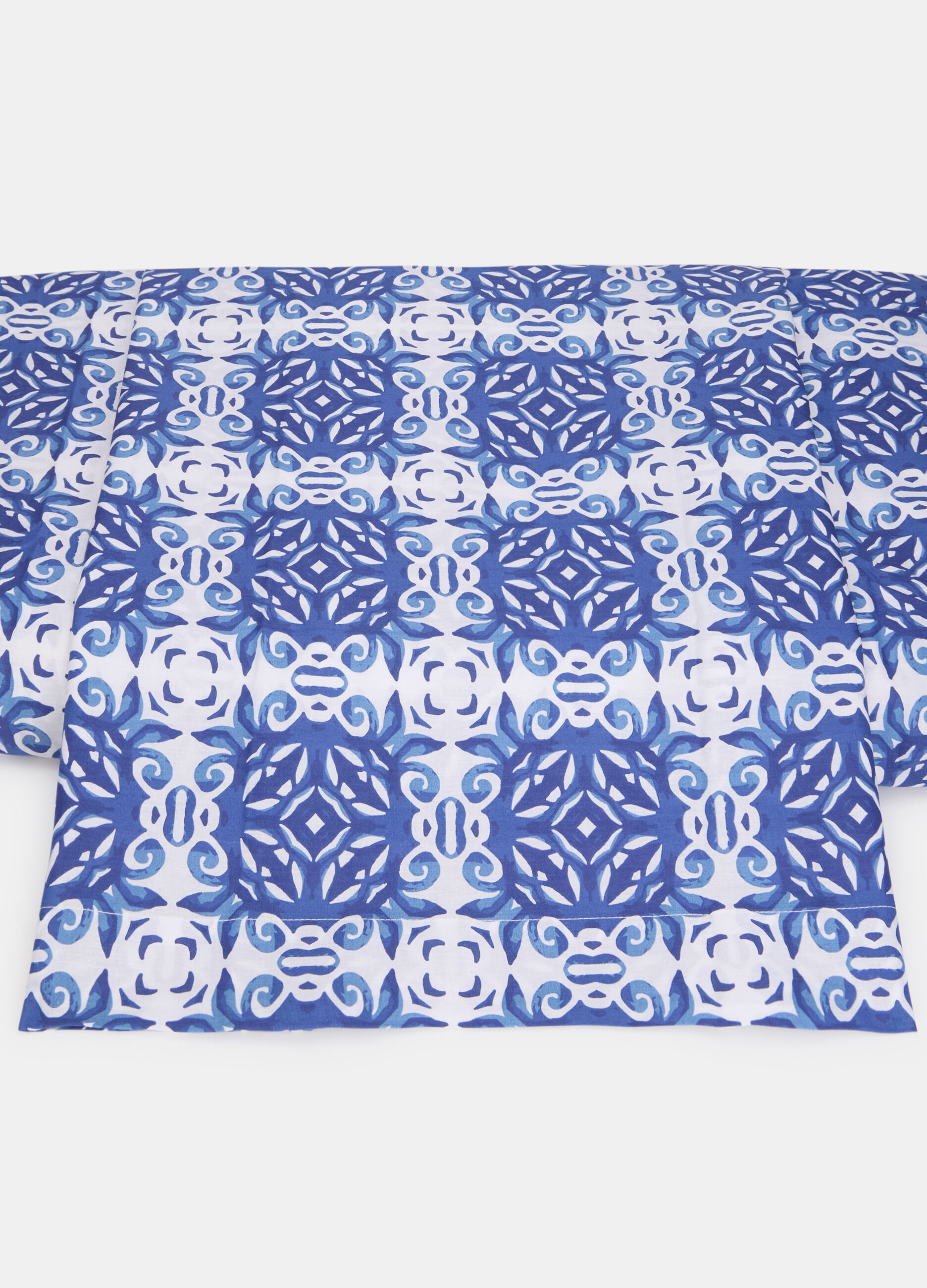 Double sheet in cotton with all-over design._0