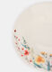 Piatto fondo in ceramica a fiori_1