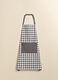 Checked cotton apron_1