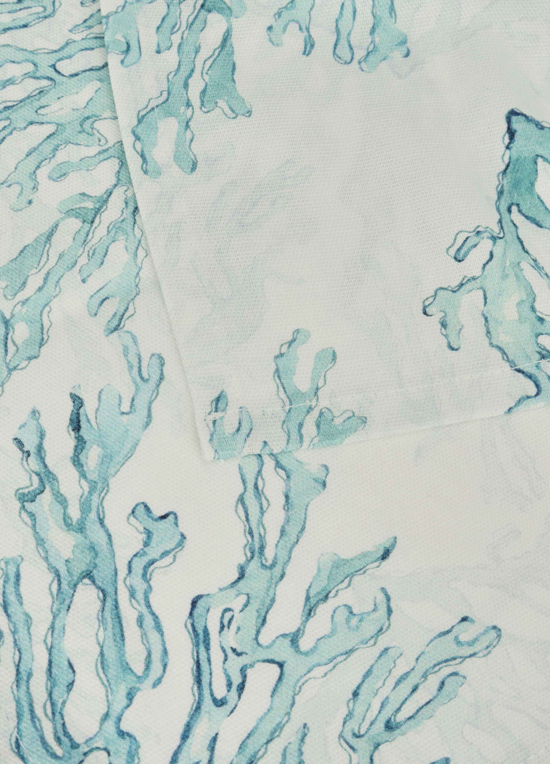 Strofinaccio in cotone con stampa corallo_1