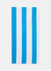 Striped waffle weave beach towel_0