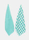 2 pack strofinacci in cotone a quadri_0