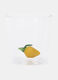 Bicchiere in vetro con limone_0