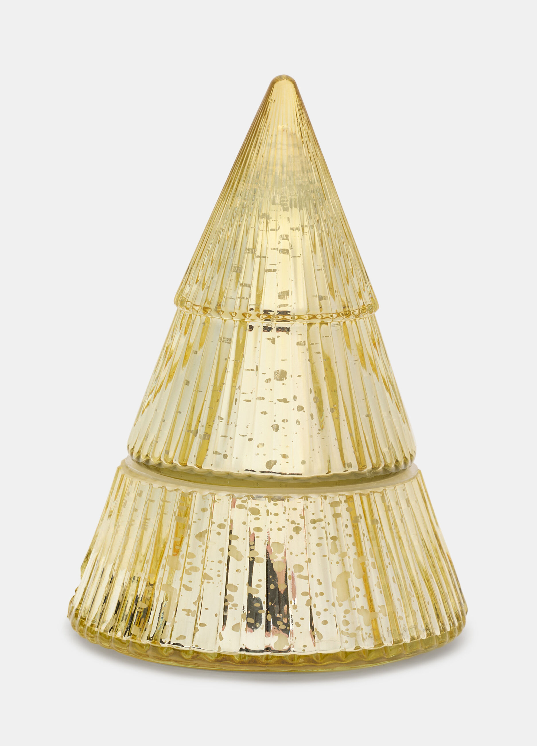 Candela albero di Natale con cofanetto di vetro_0