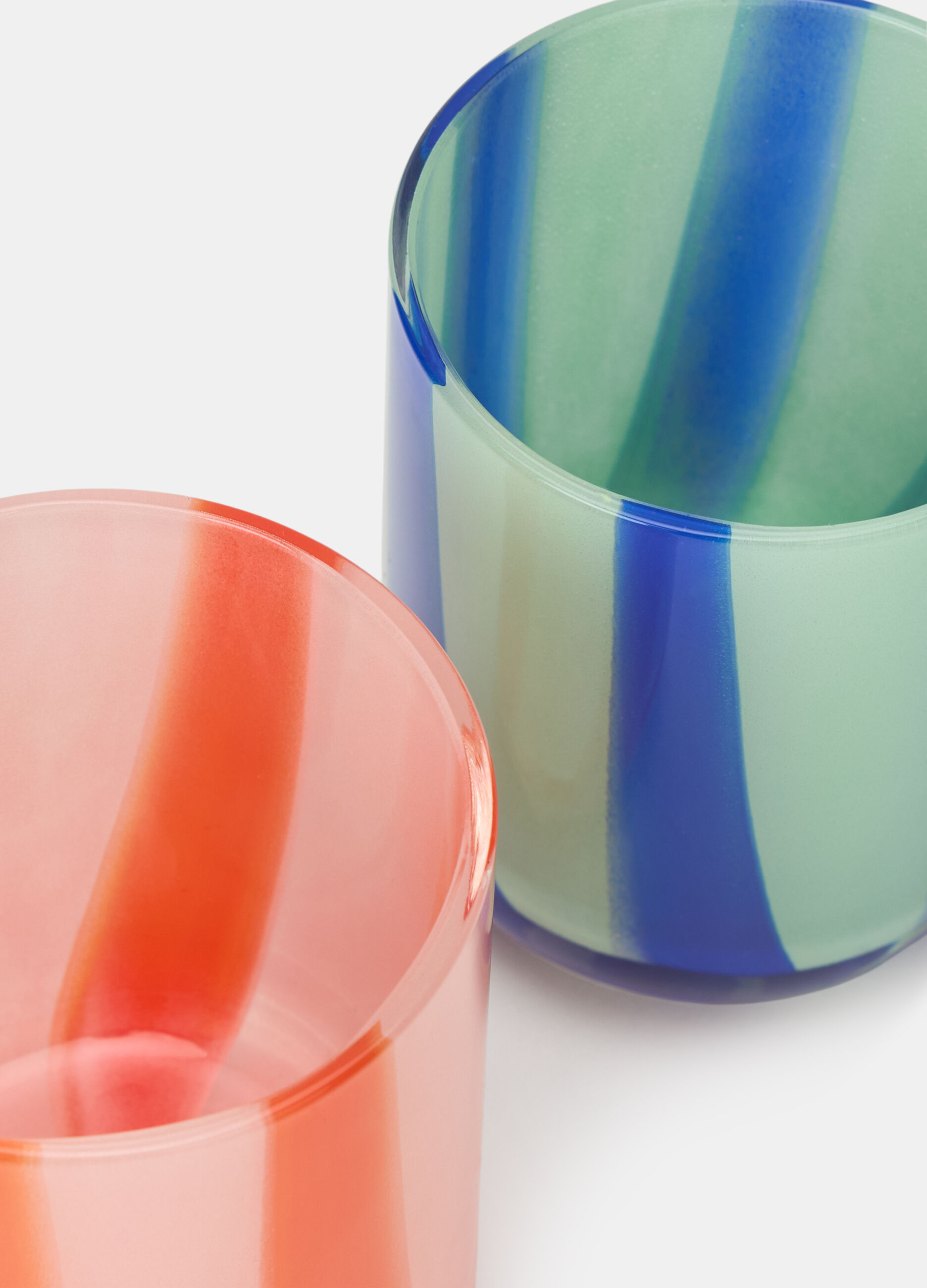 Bicchieri in vetro bicolore_1