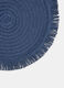 Round woven table mat with fringe_1