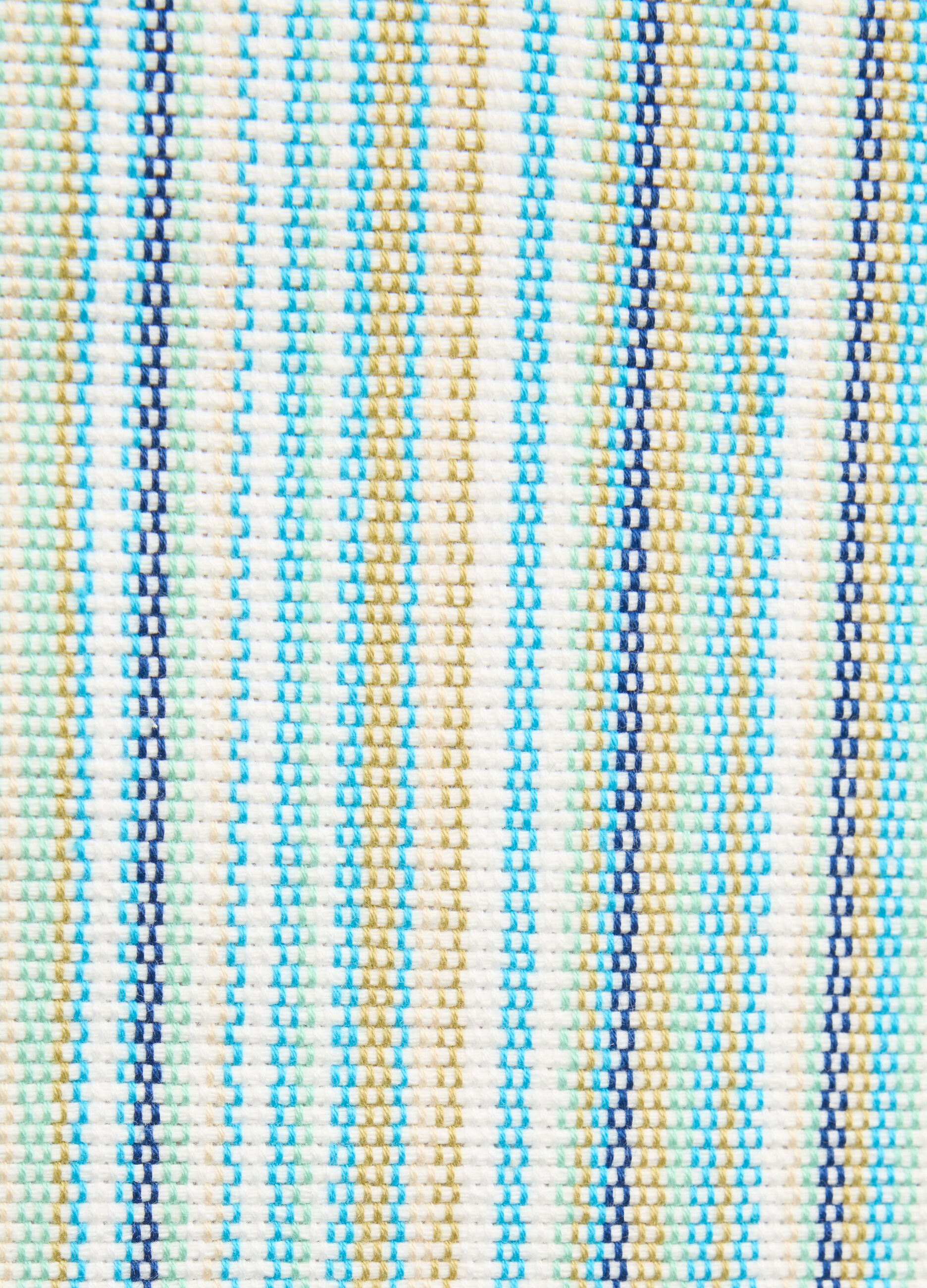 Rectangular cotton table runner with stripes_1