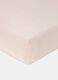 Fitted sheet in cotton percale, Made in Italy_0