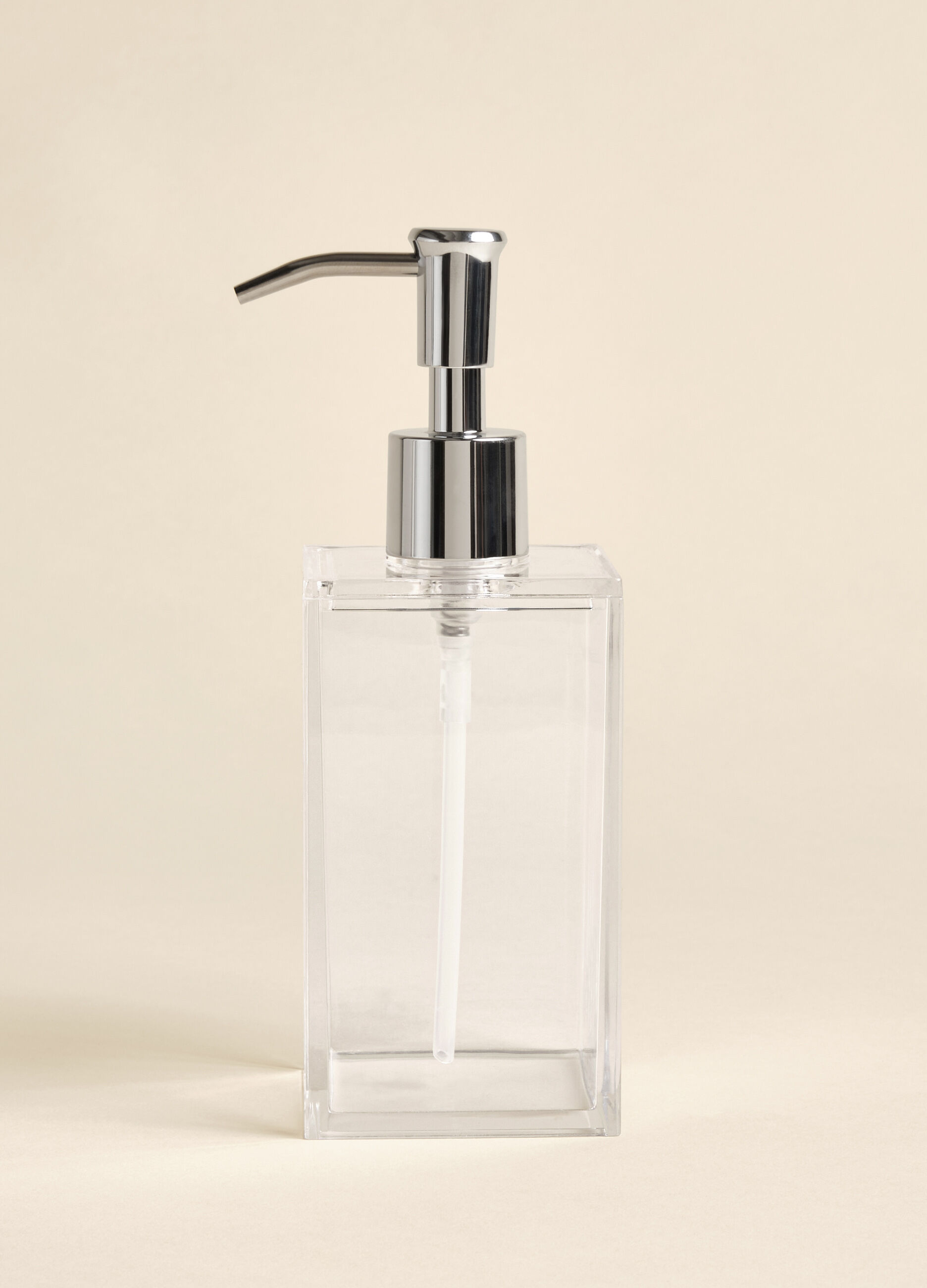 Dispenser sapone squadrato in plastica_1