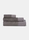 Telo doccia in cotone con fascia liscia_0