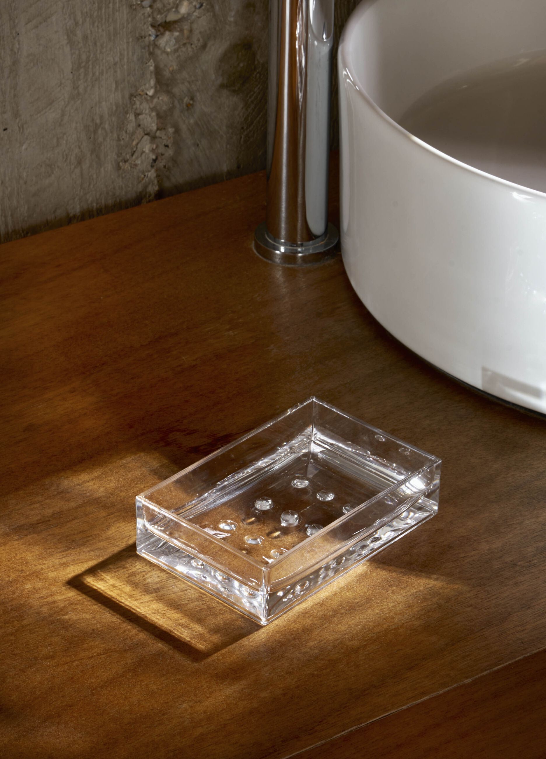 Porta sapone squadrato in plastica_0