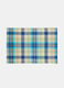 Rectangular check cotton table mat_0