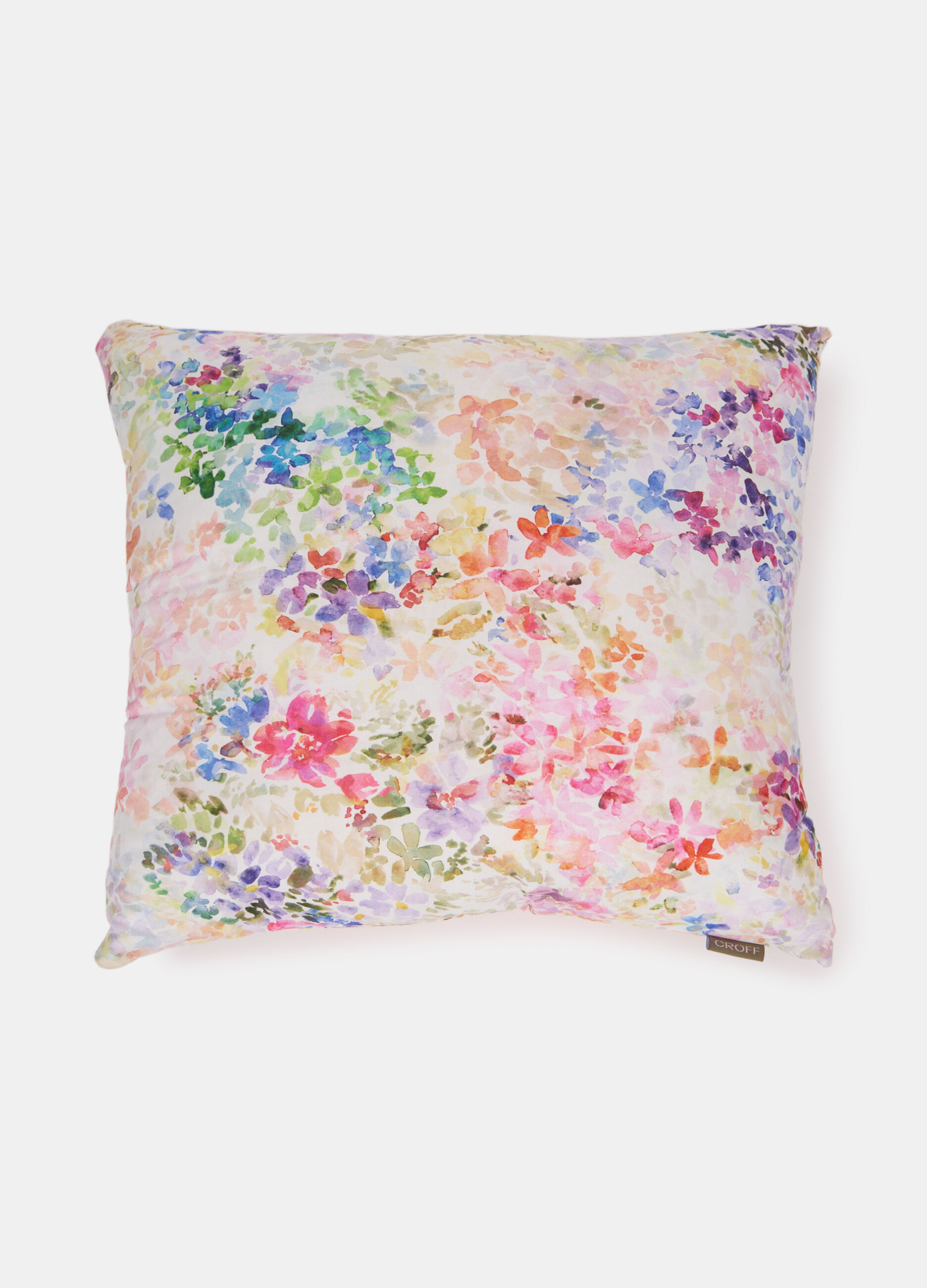 Cuscino imbottito con motivo floreale_0