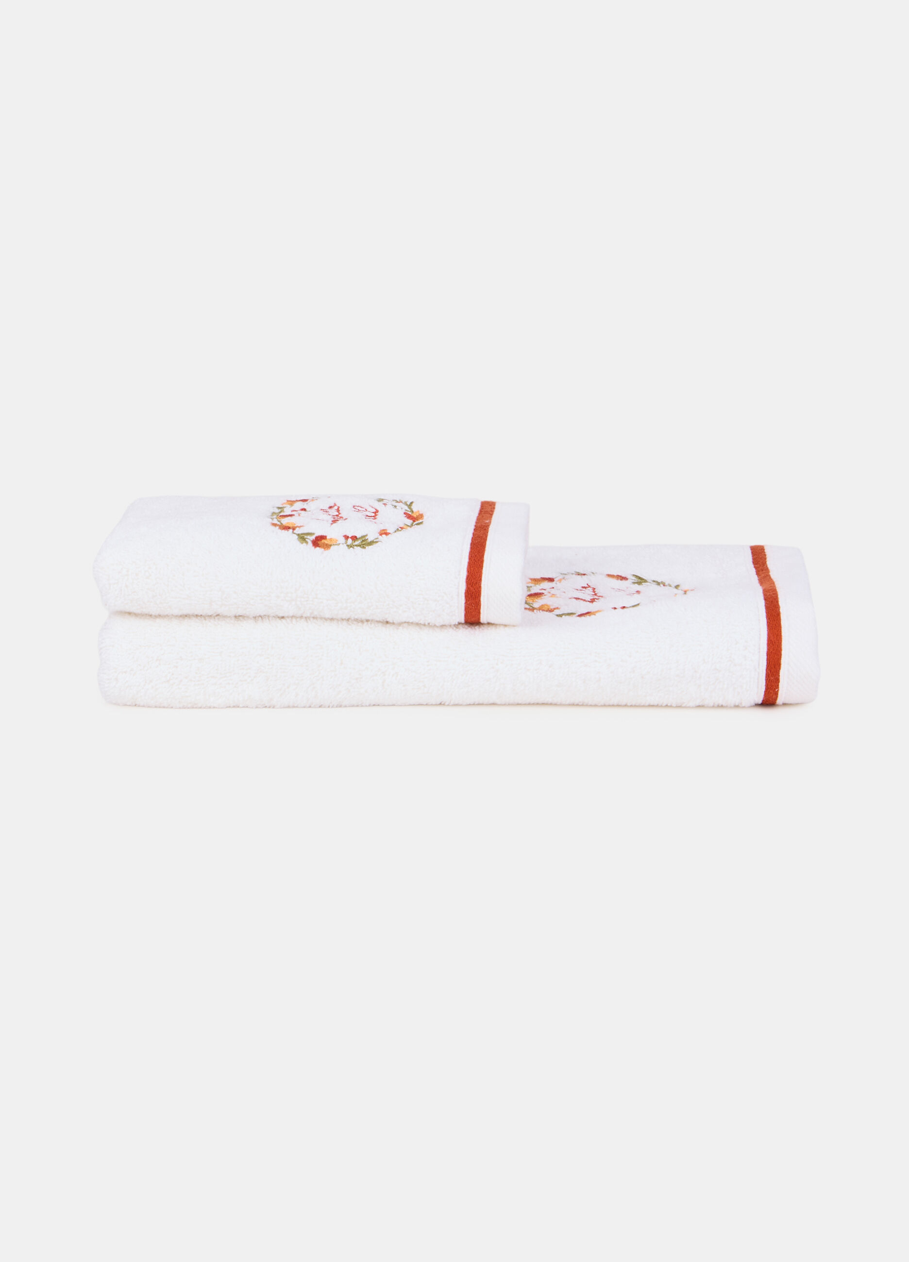 Set asciugamani con ricamo Hello Fall_0