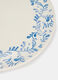 Piatto da portata con cornice floreale blu_1