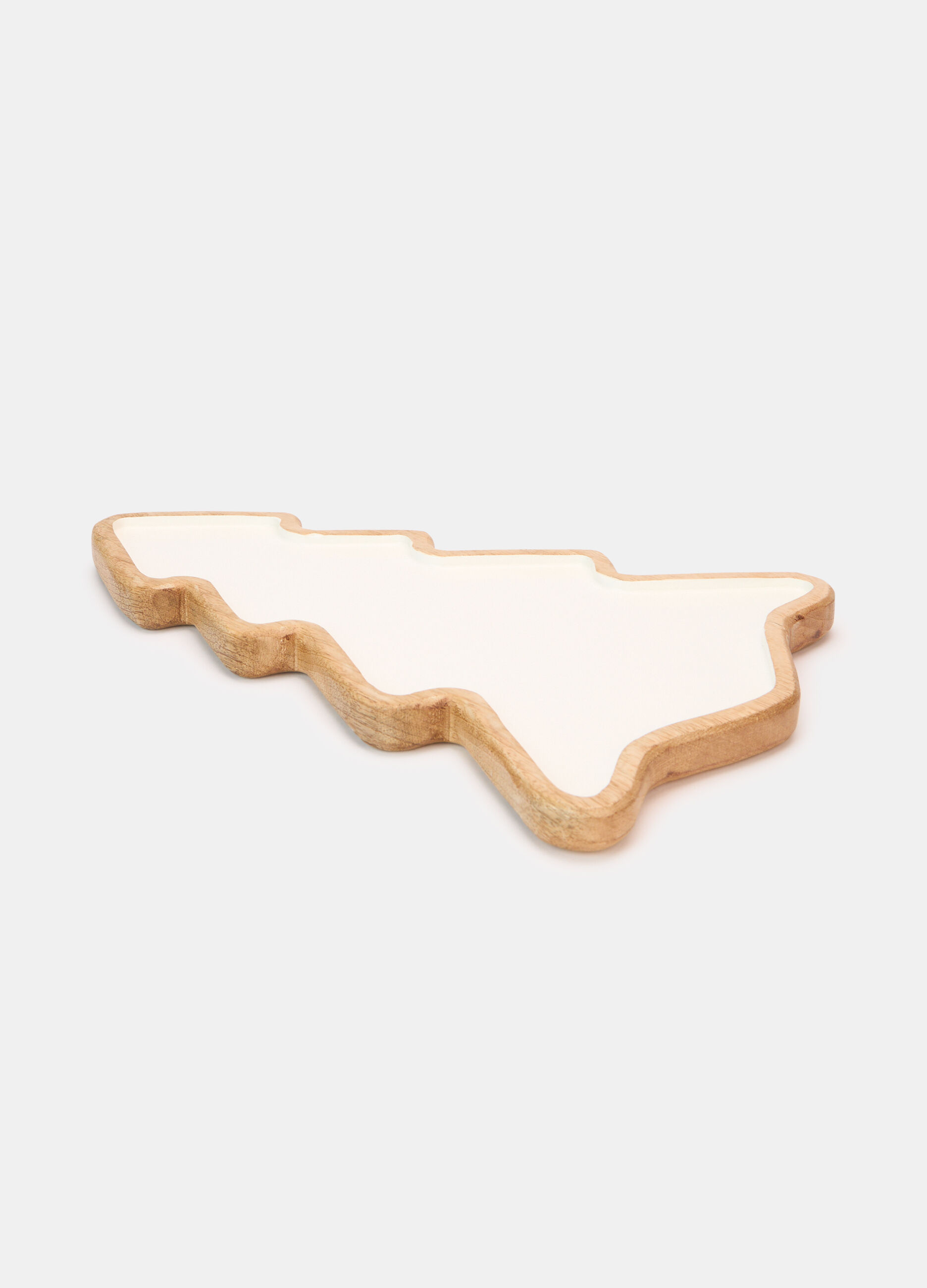 Vassoio albero di Natale in legno e smalto_0