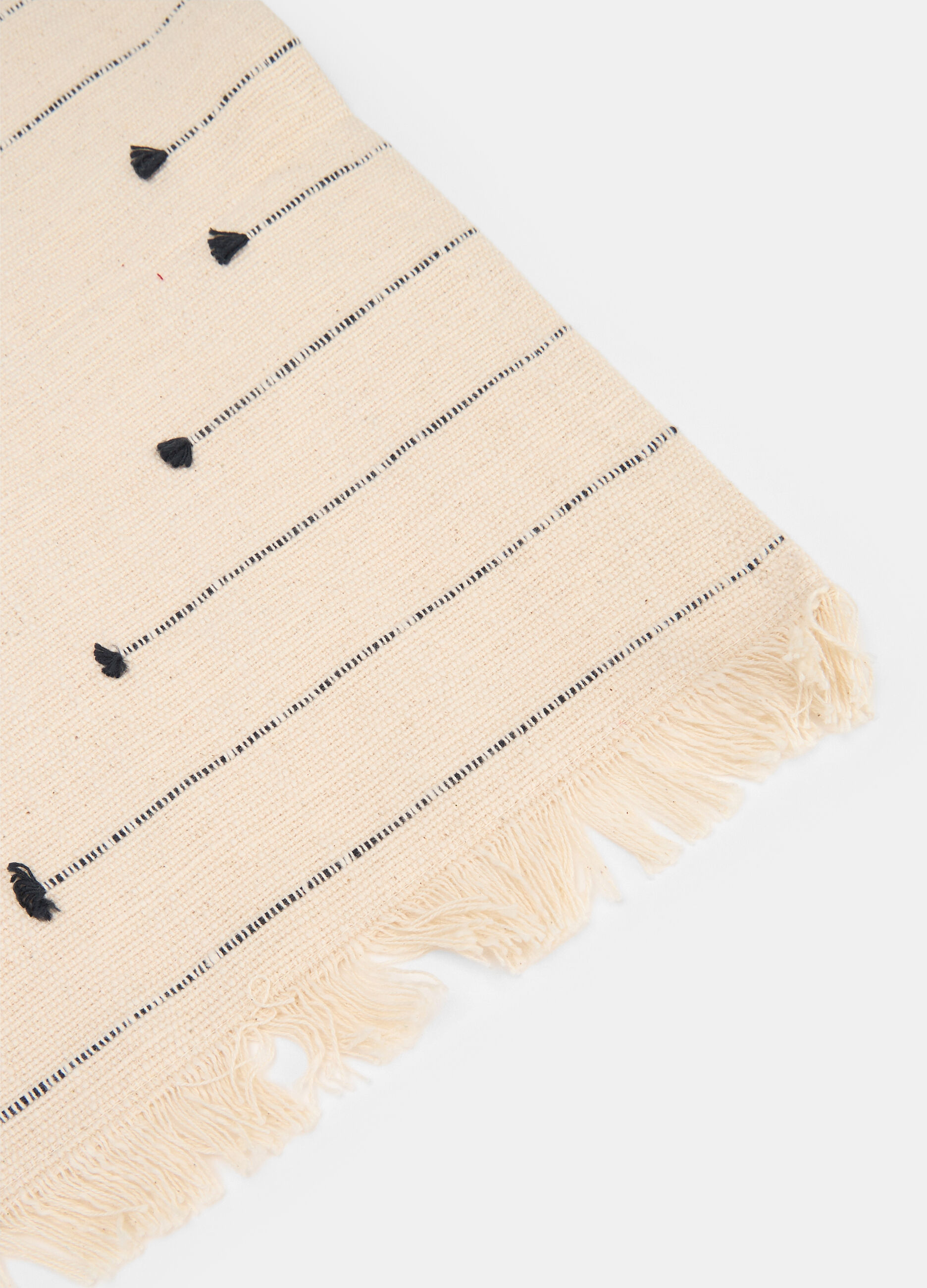 Tovaglietta in cotone con frange