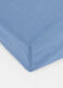 Fitted sheet for queen-sized bed in 100% cotton_0