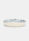 Teglia da portata con cornice floreale blu_0