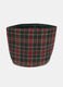 Cestino del pane in cotone tartan_0