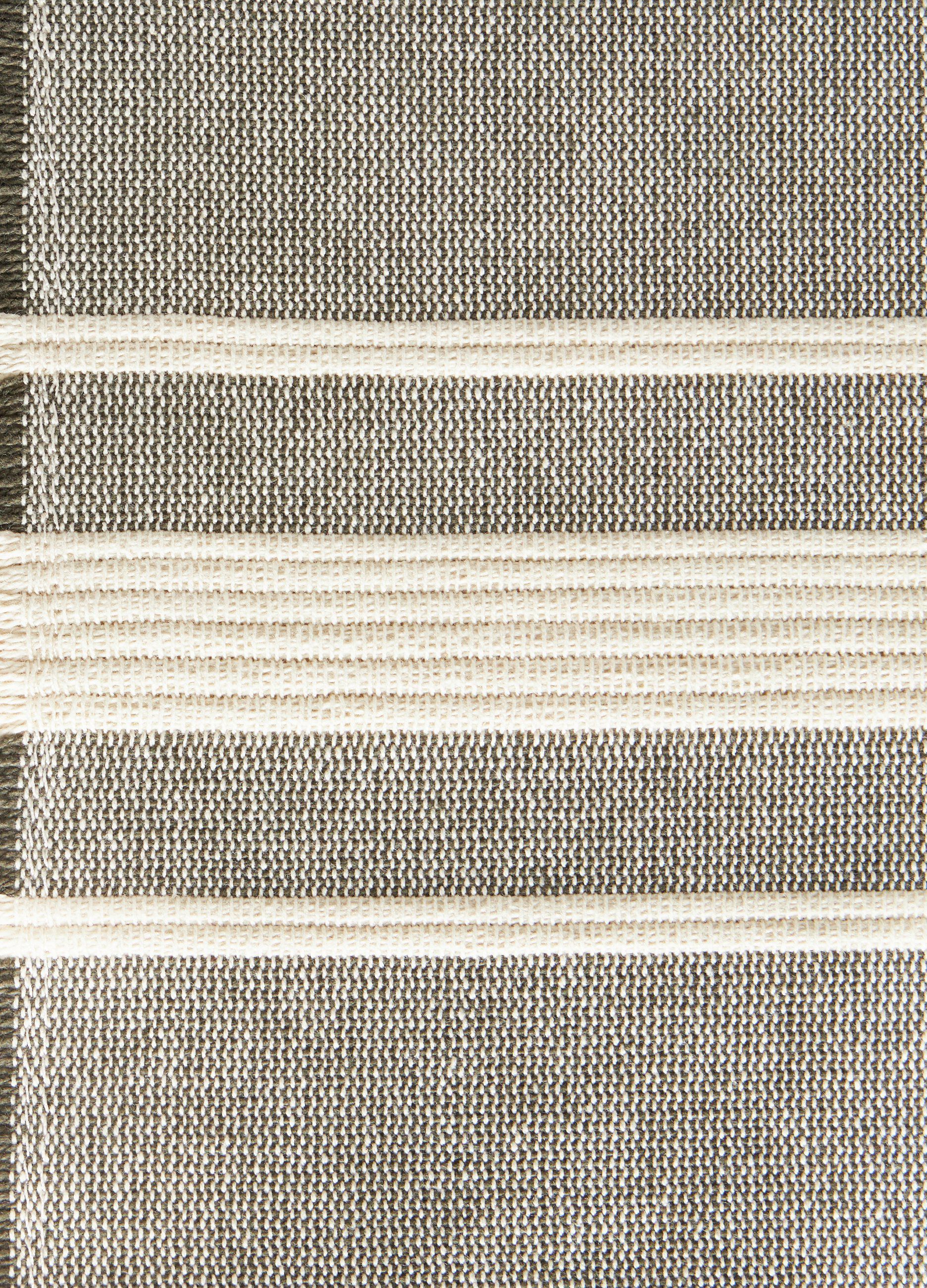 Organic cotton table runner with fringing_1