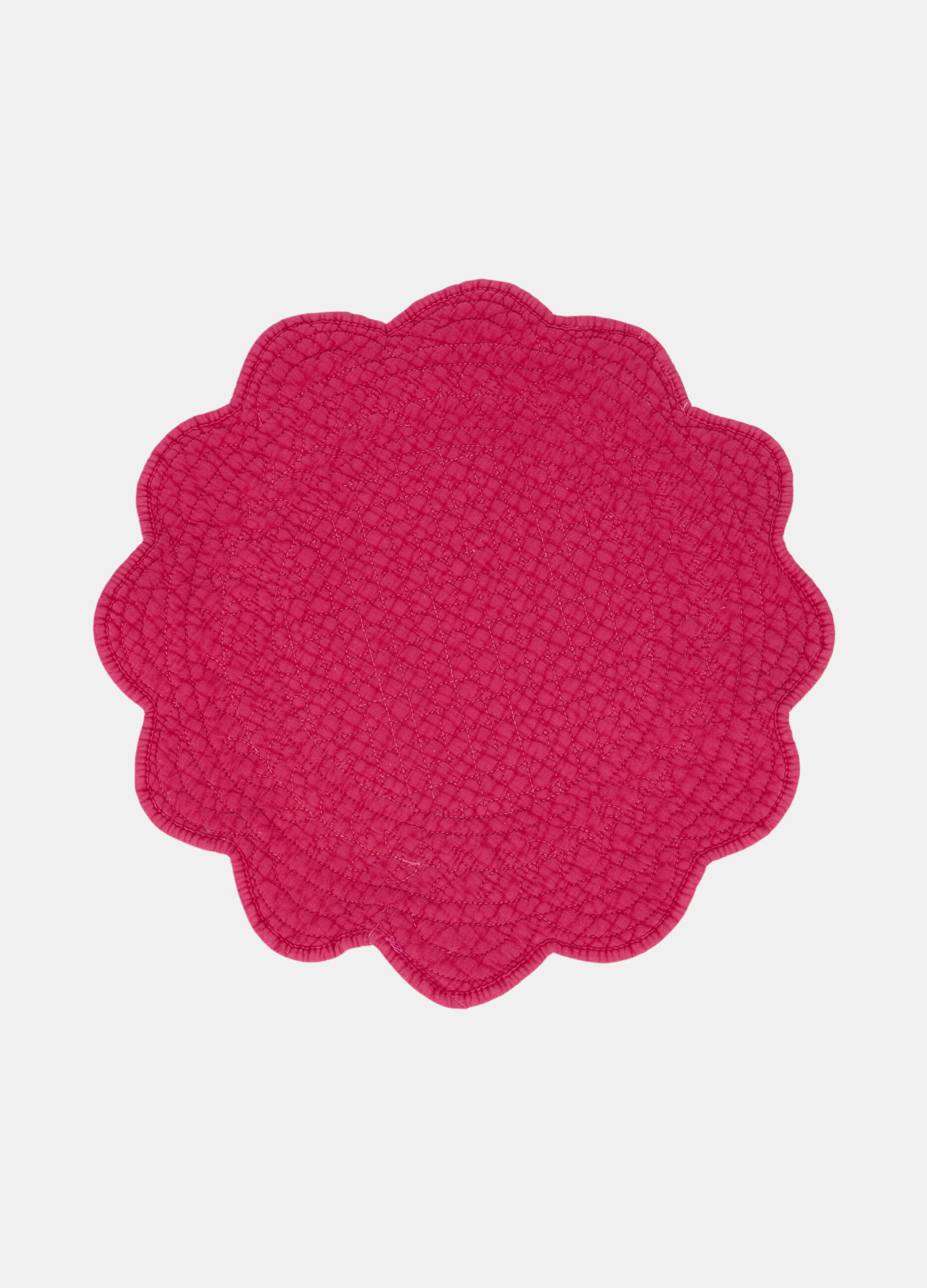 Tovaglietta a fiore in cotone tinto capo_0