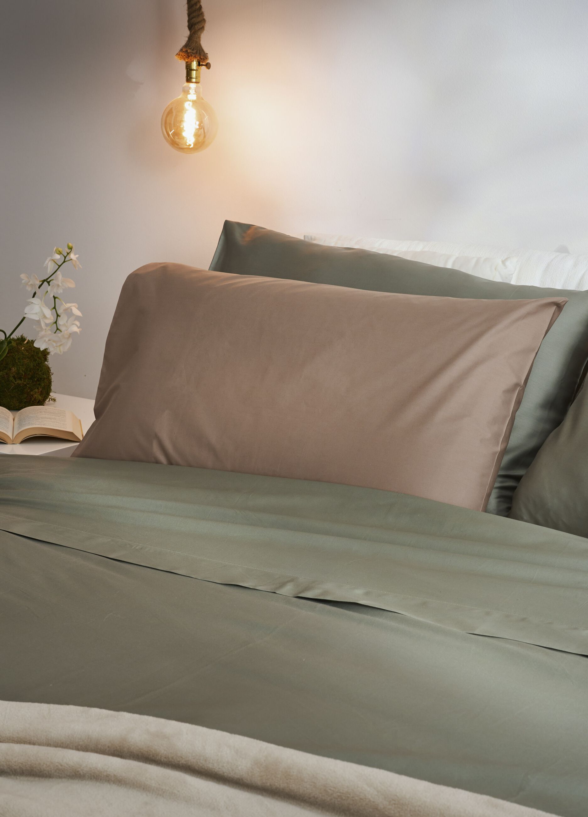 Pillowcase in cotton percale