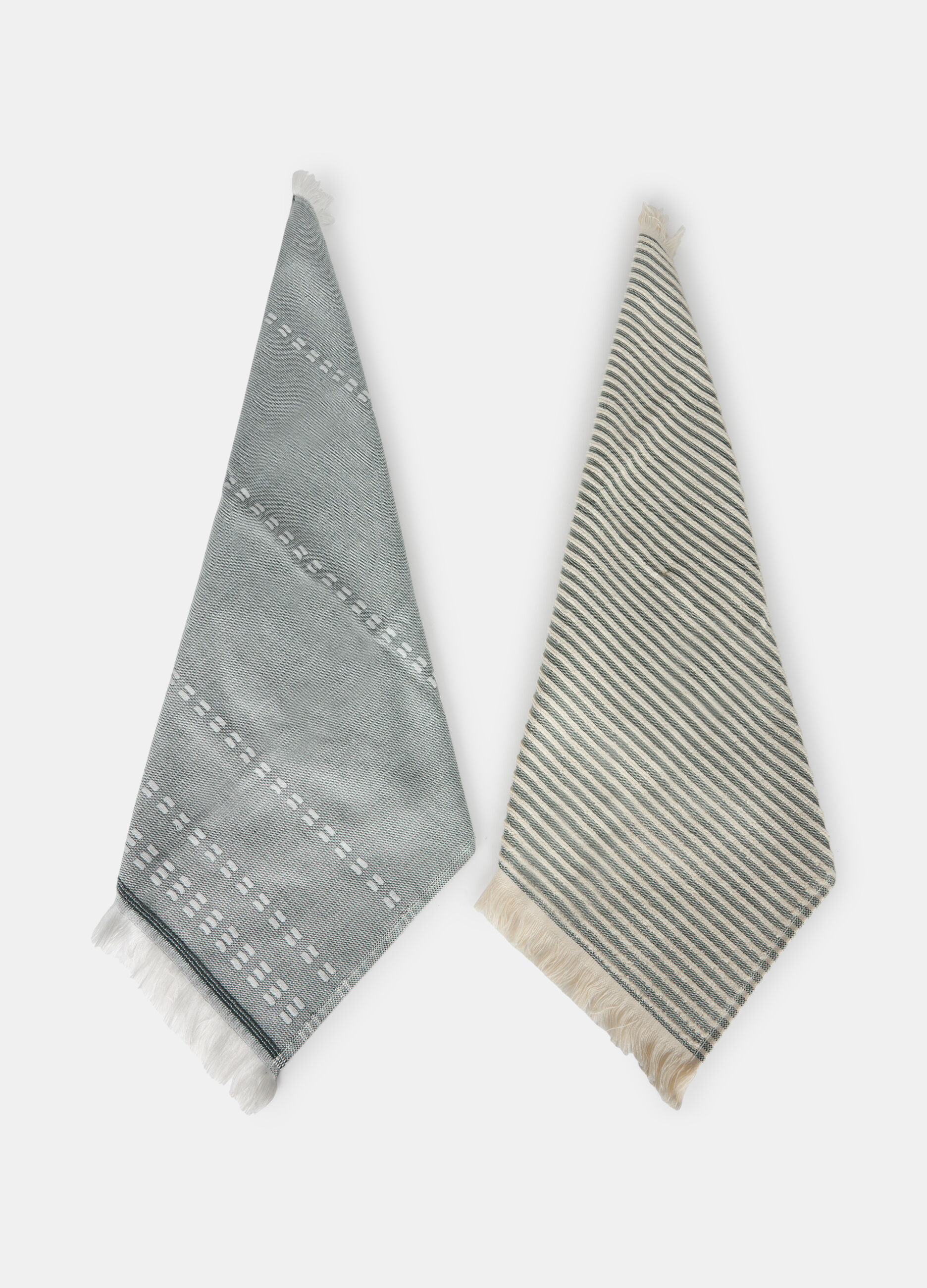 2 pack strofinacci in tela di cotone bicolore_0