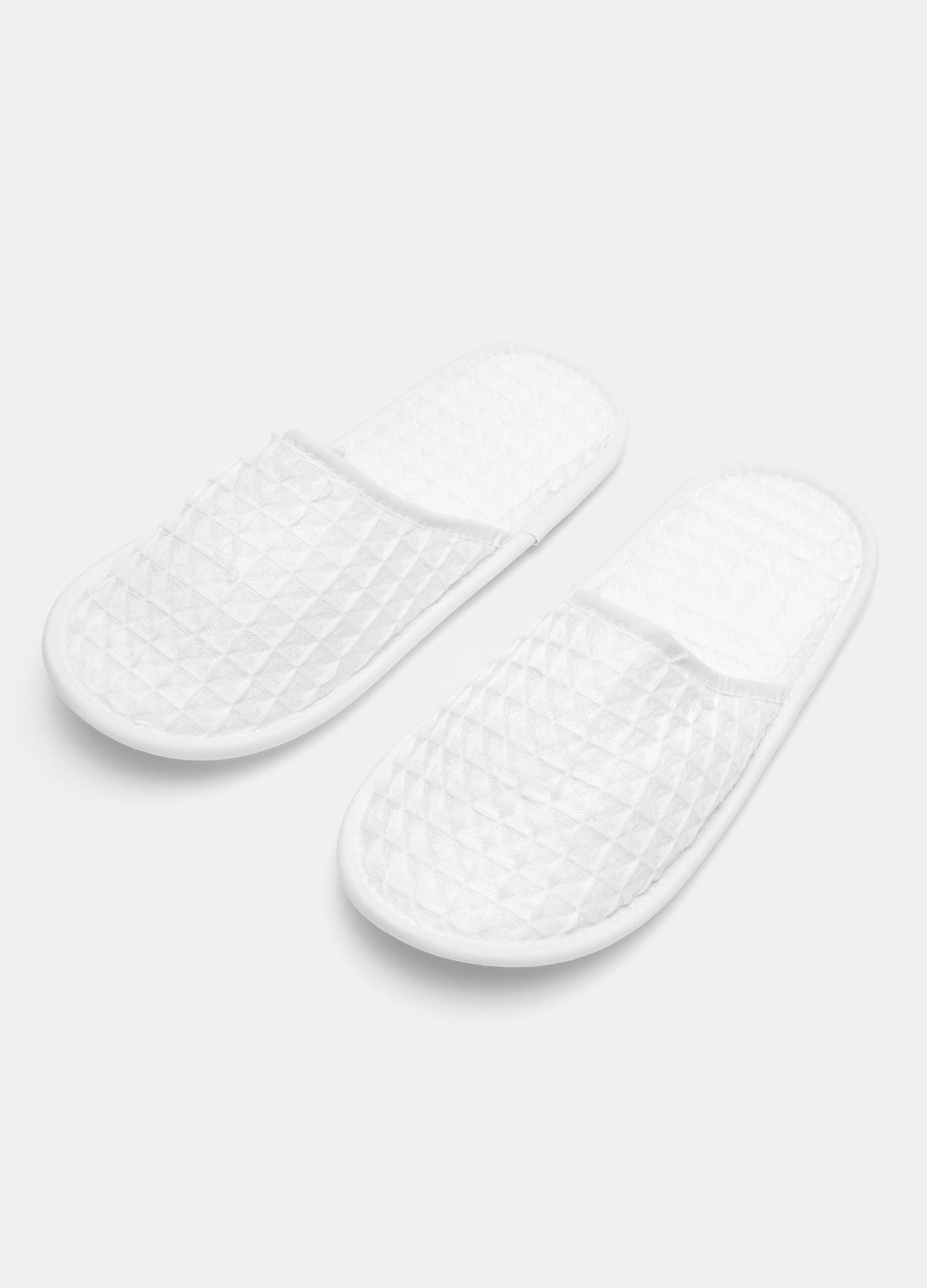 Ciabatte nido d'ape in puro cotone_0