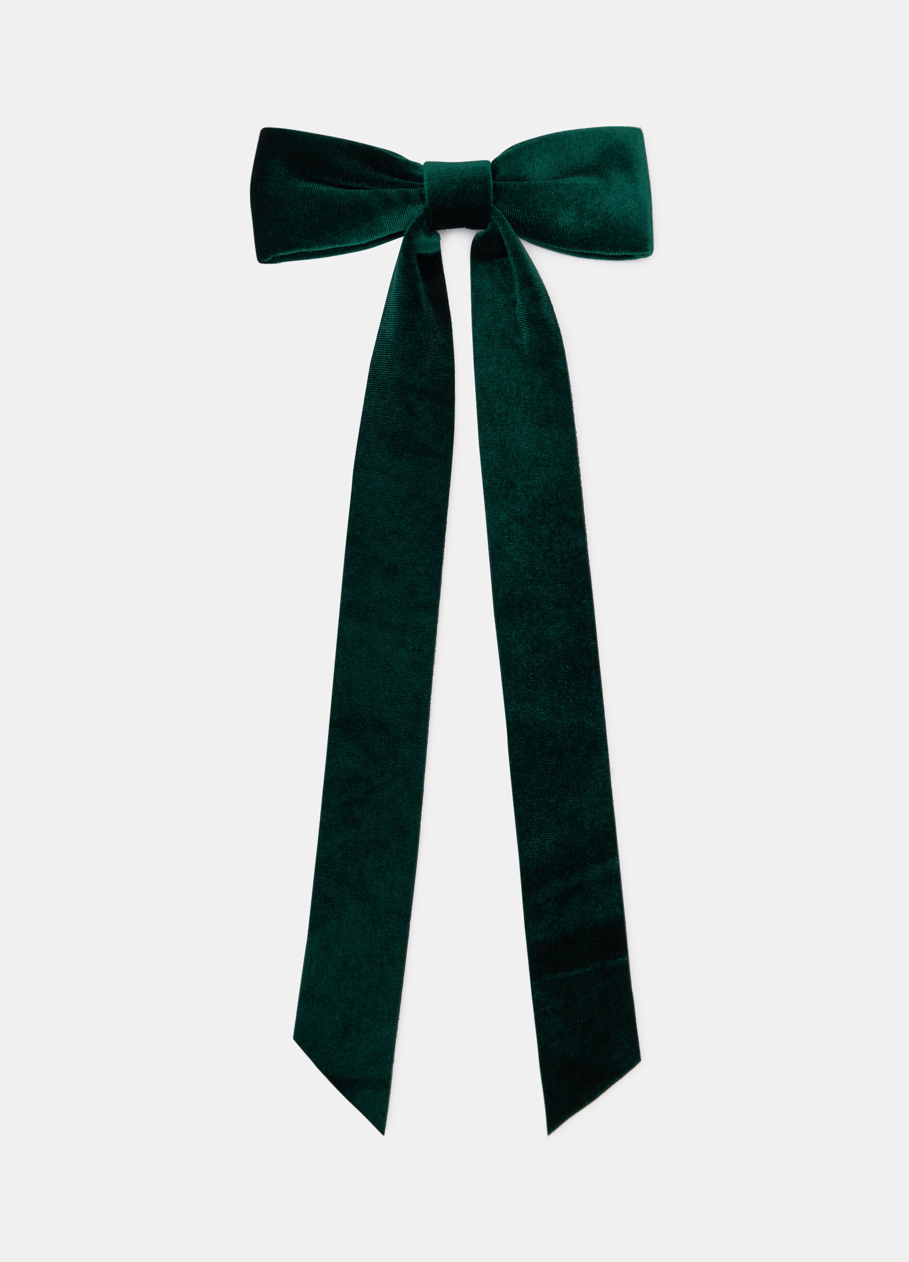 Fiocco in velluto con molletta_0