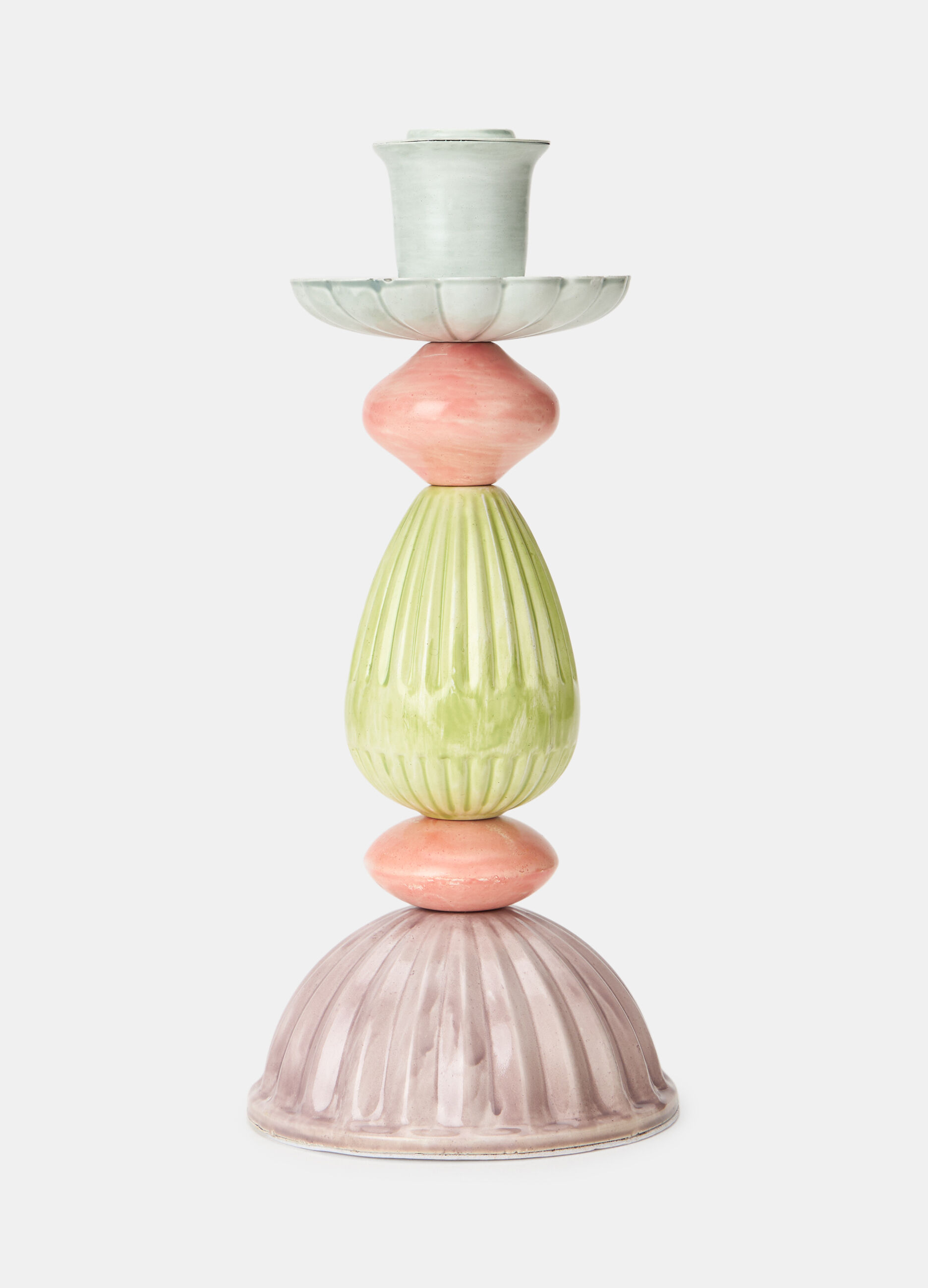 Portacandele variopinto in metallo medio_0