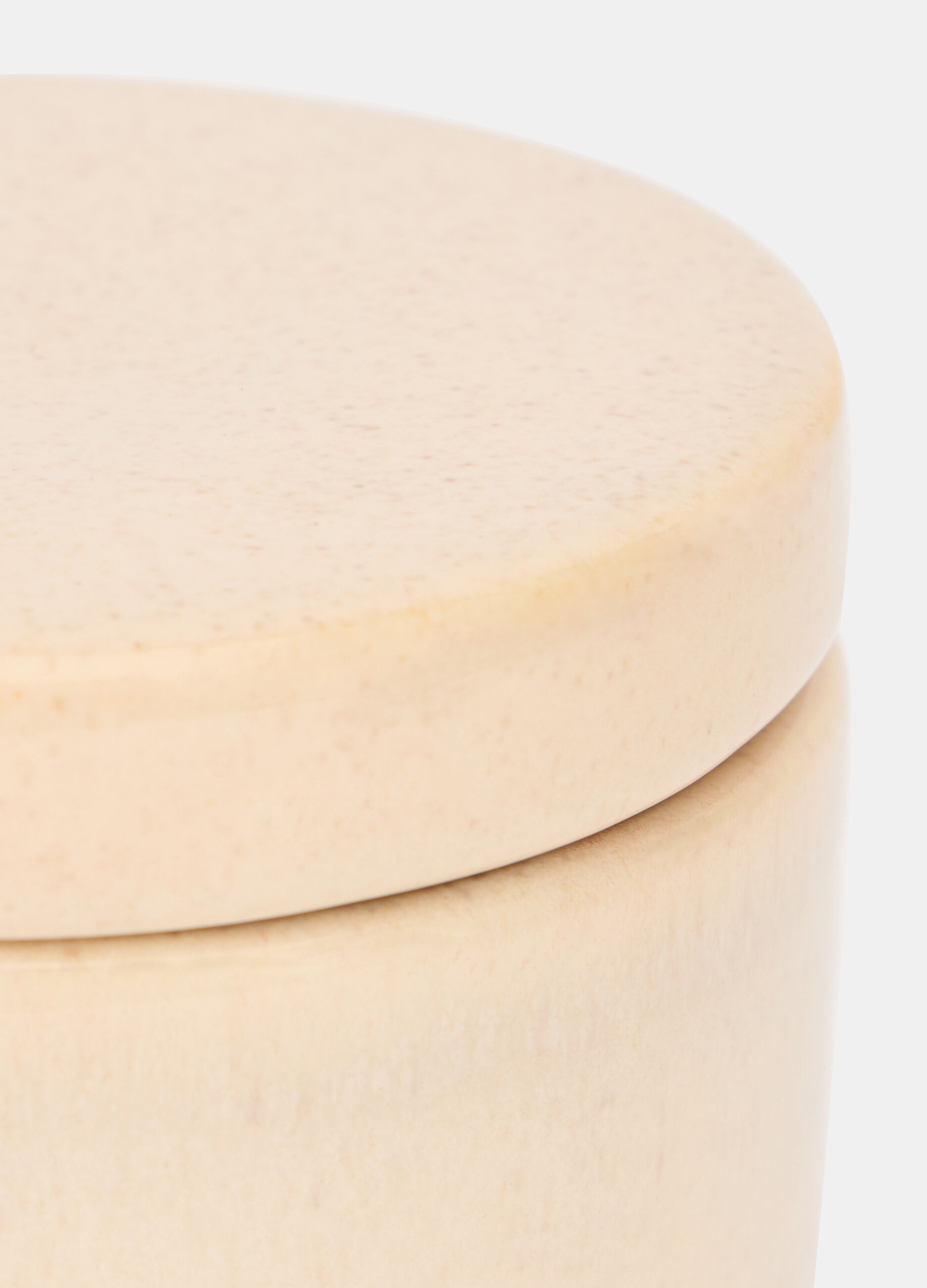 Porta cotton fioc in ceramica effetto graniglia_1