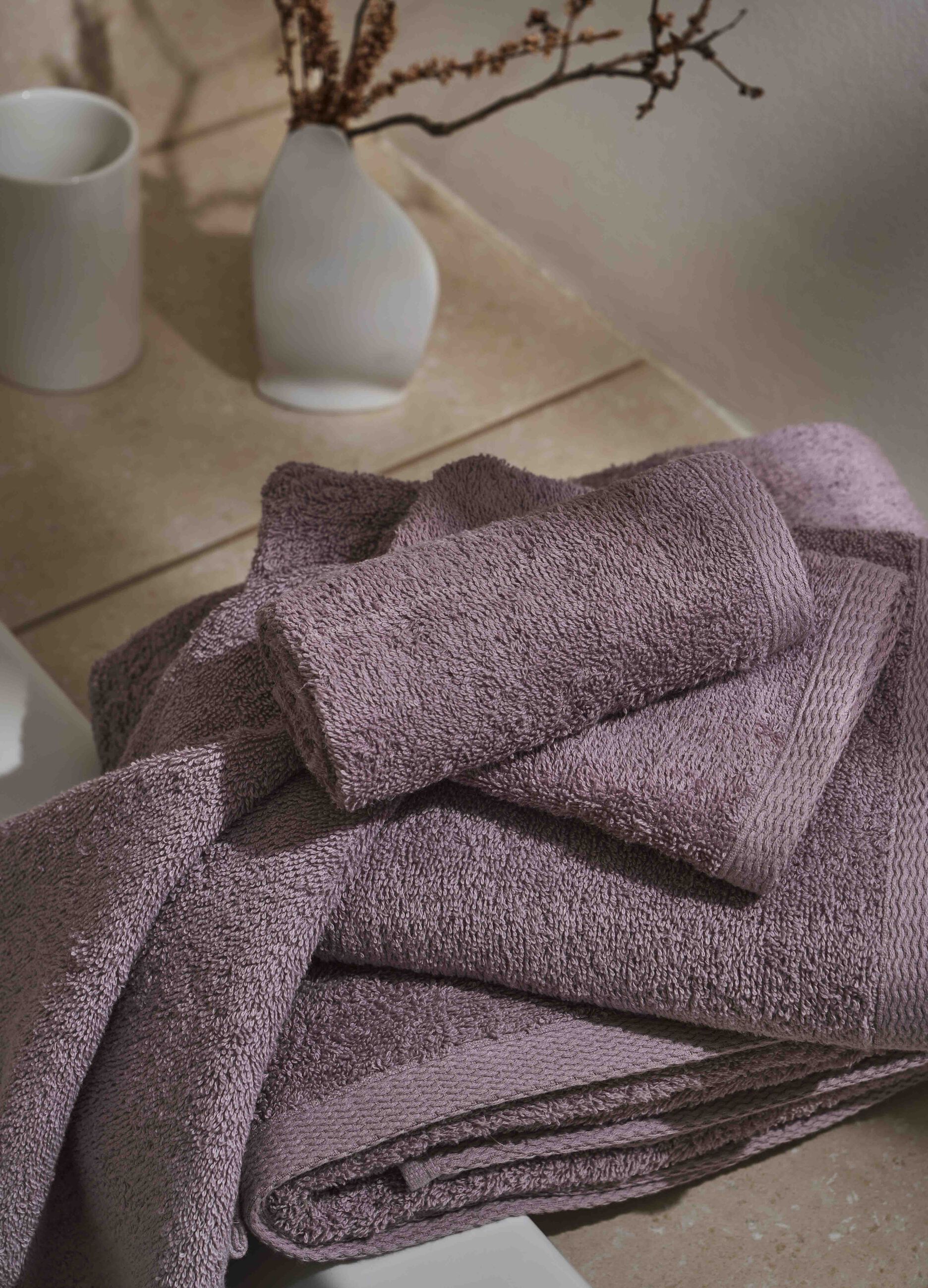 Set of 2 face cloths in 100% cotton_0