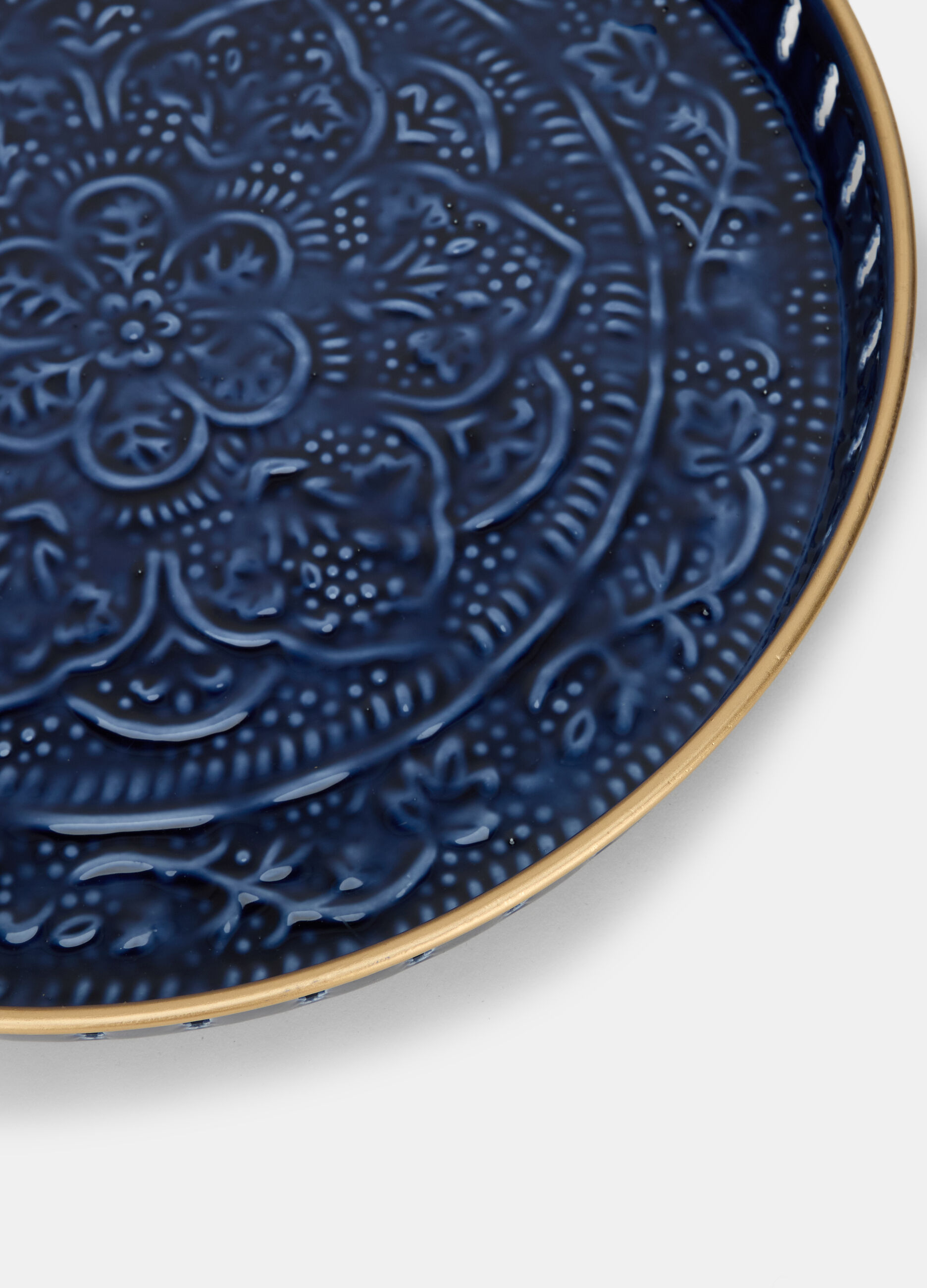 Sottovaso metallico medio decorato con mandala_1
