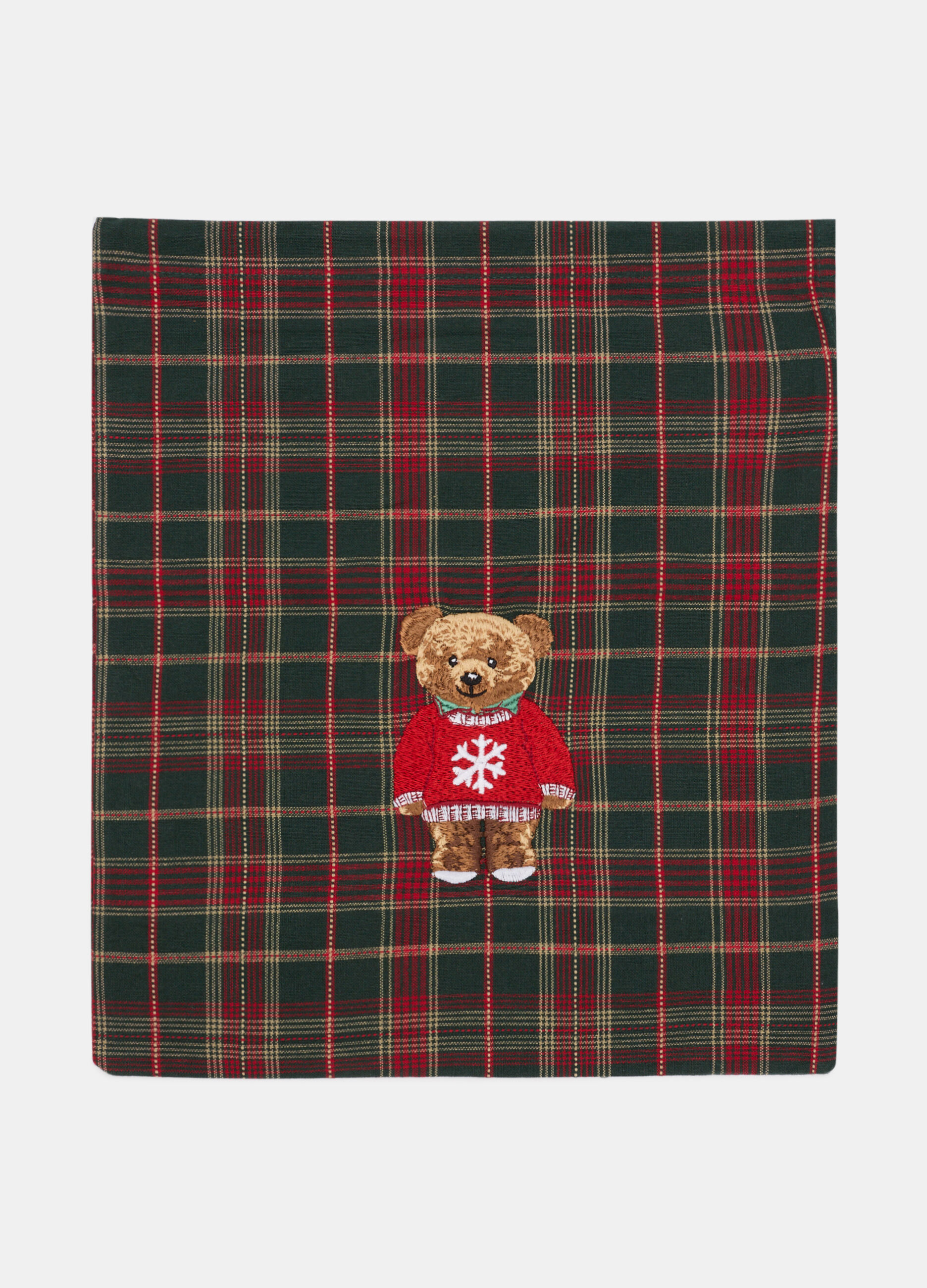 Sacchetto piccolo in cotone tartan_0