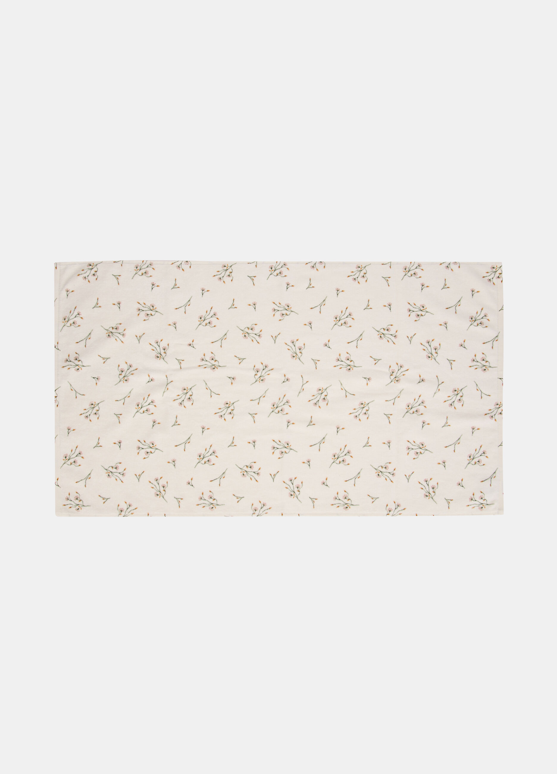 Asciugamano da bagno in cotone con stampa fiori_1