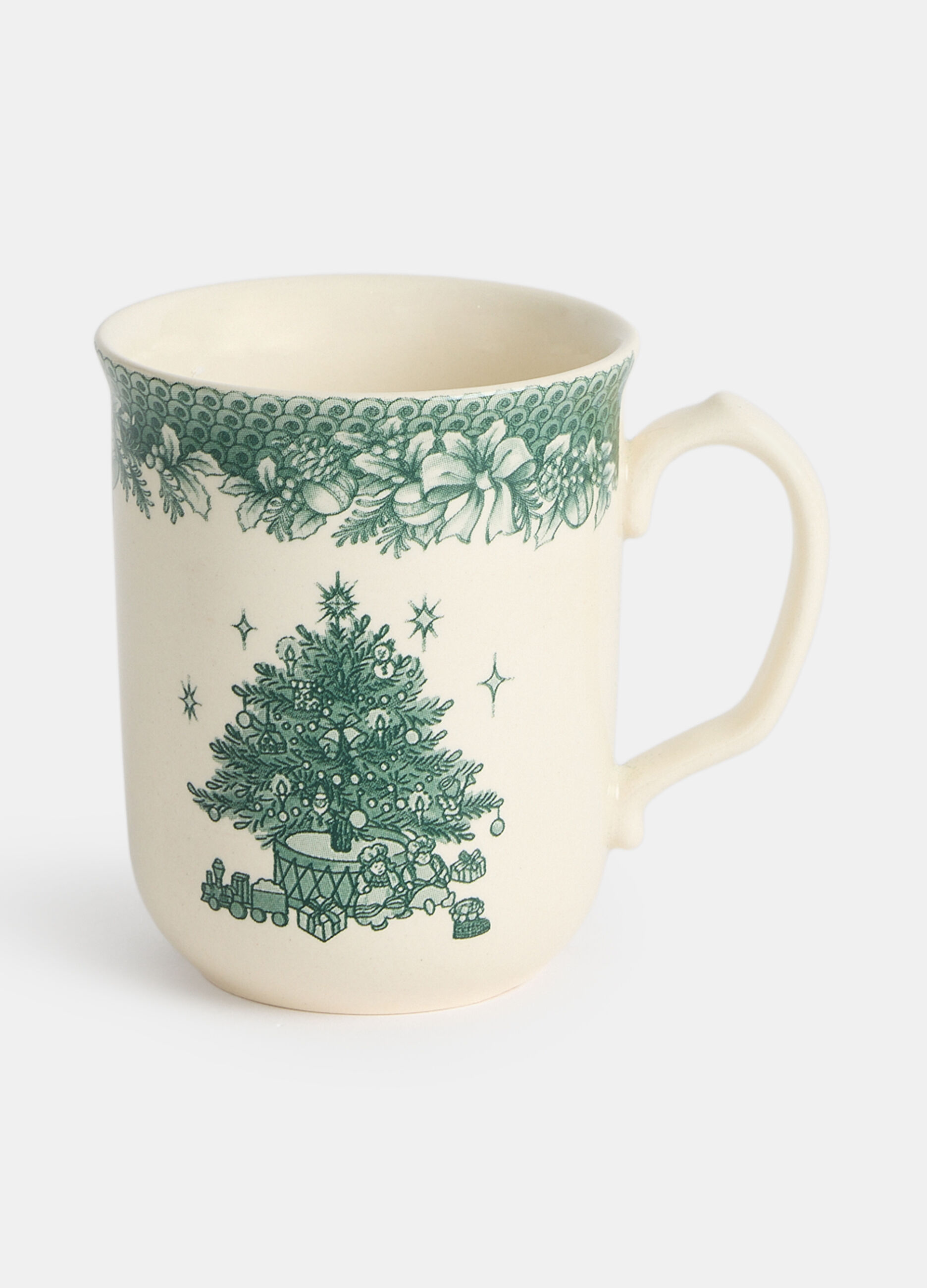 Tazza natalizia in ceramica dipinta_0