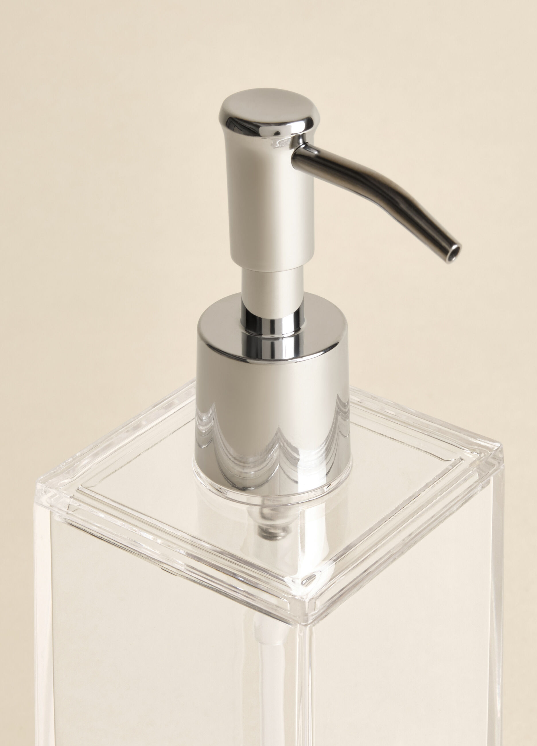 Dispenser sapone squadrato in plastica_2