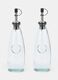 2-Piece oil bottle set in recycled glass Made in Spain_0