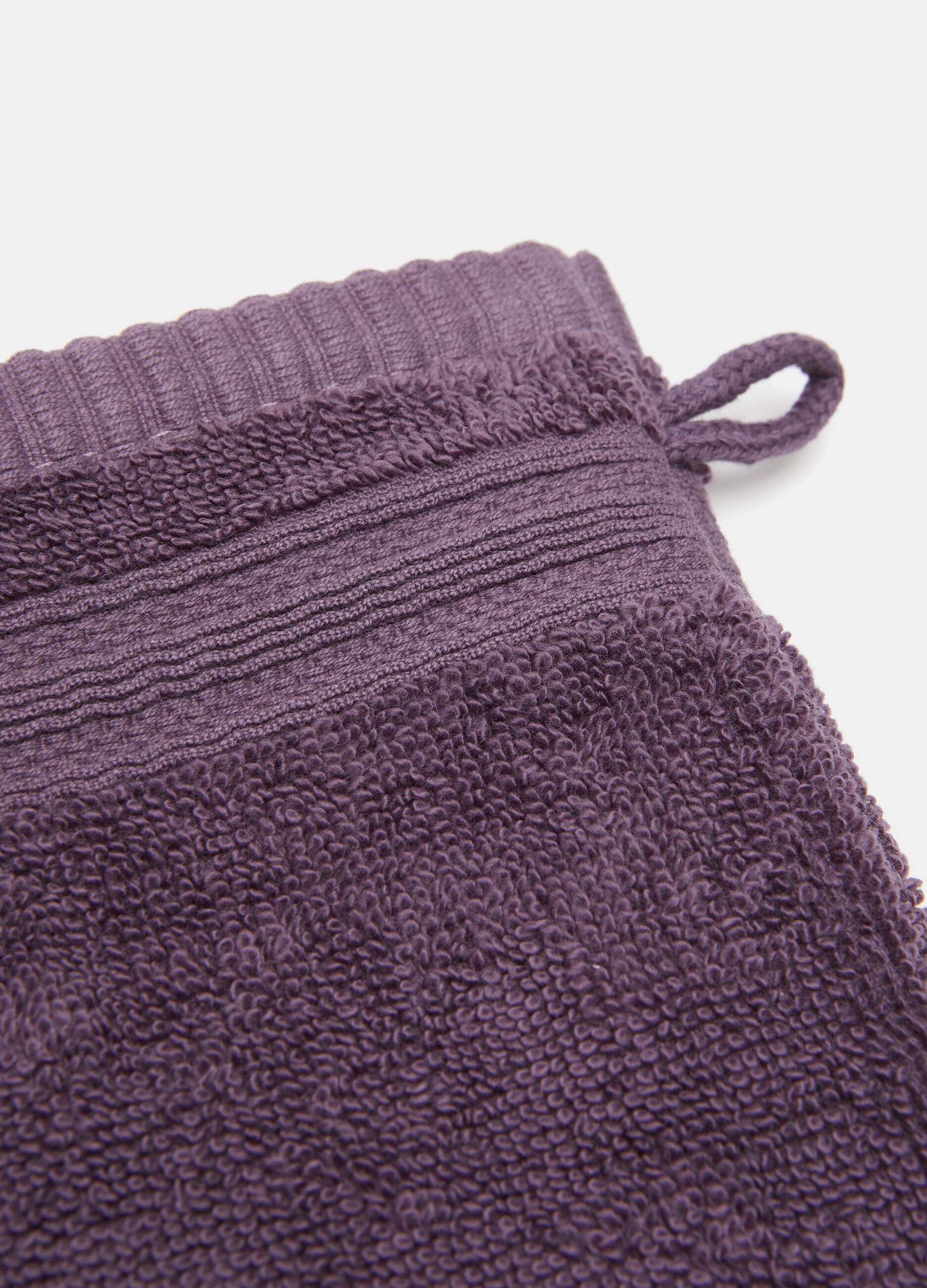 Guanto esfoliante tinta unita di puro cotone _1