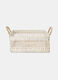 Cestino rettangolare bianco shabby chic_0