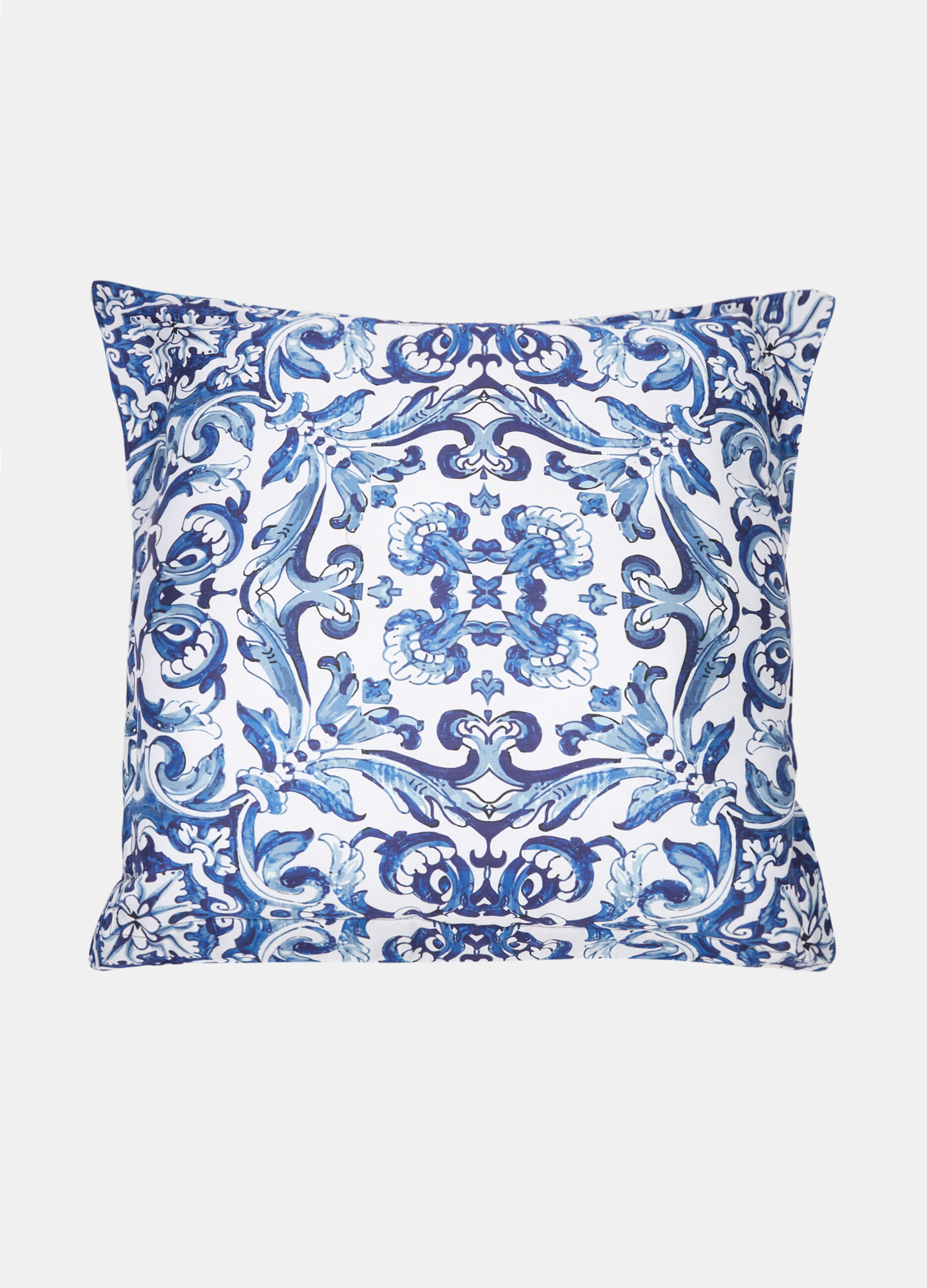Square cushion with ceramic motif_0