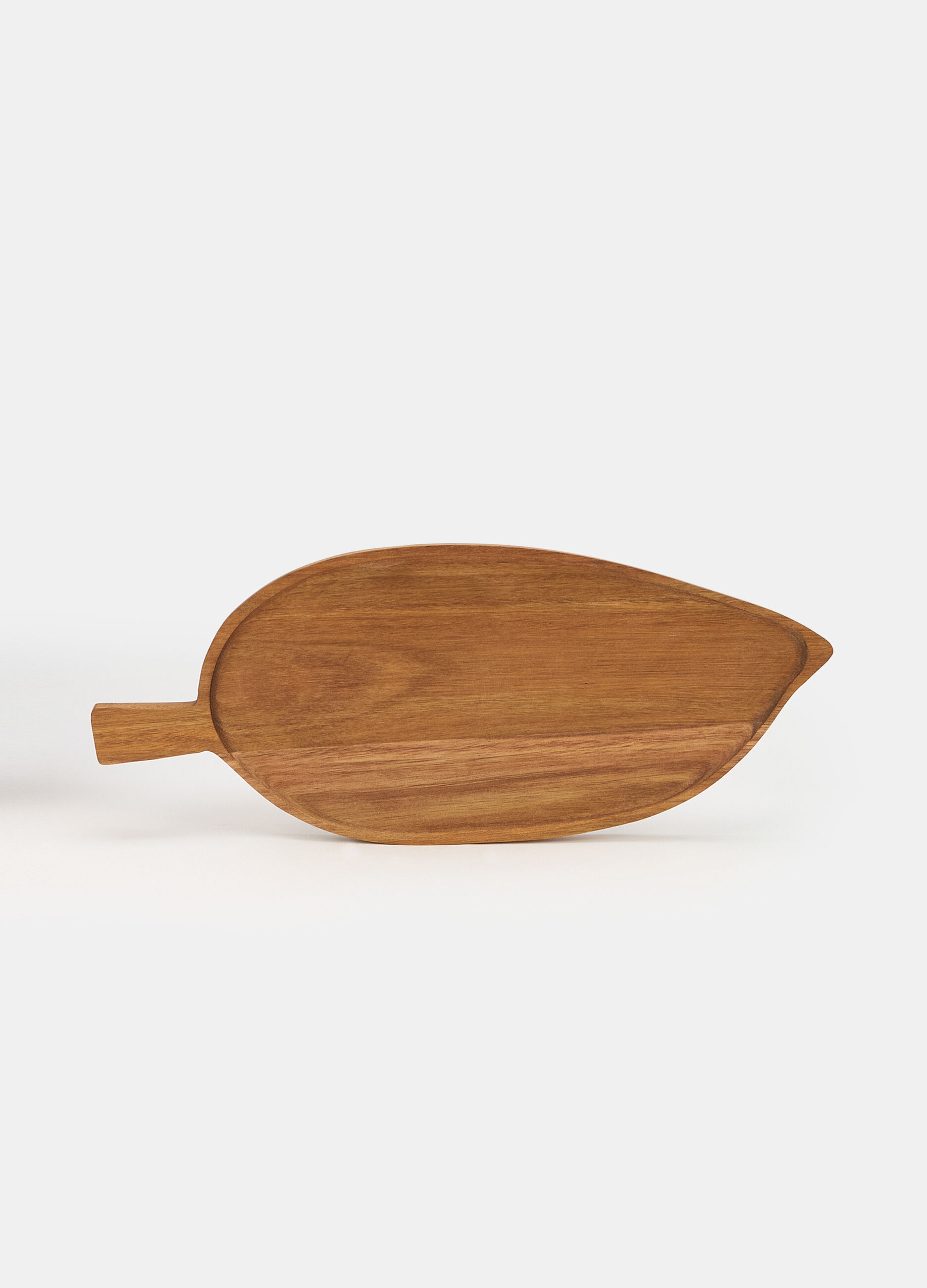 Tagliere da cucina grande a foglia in legno di acacia_0