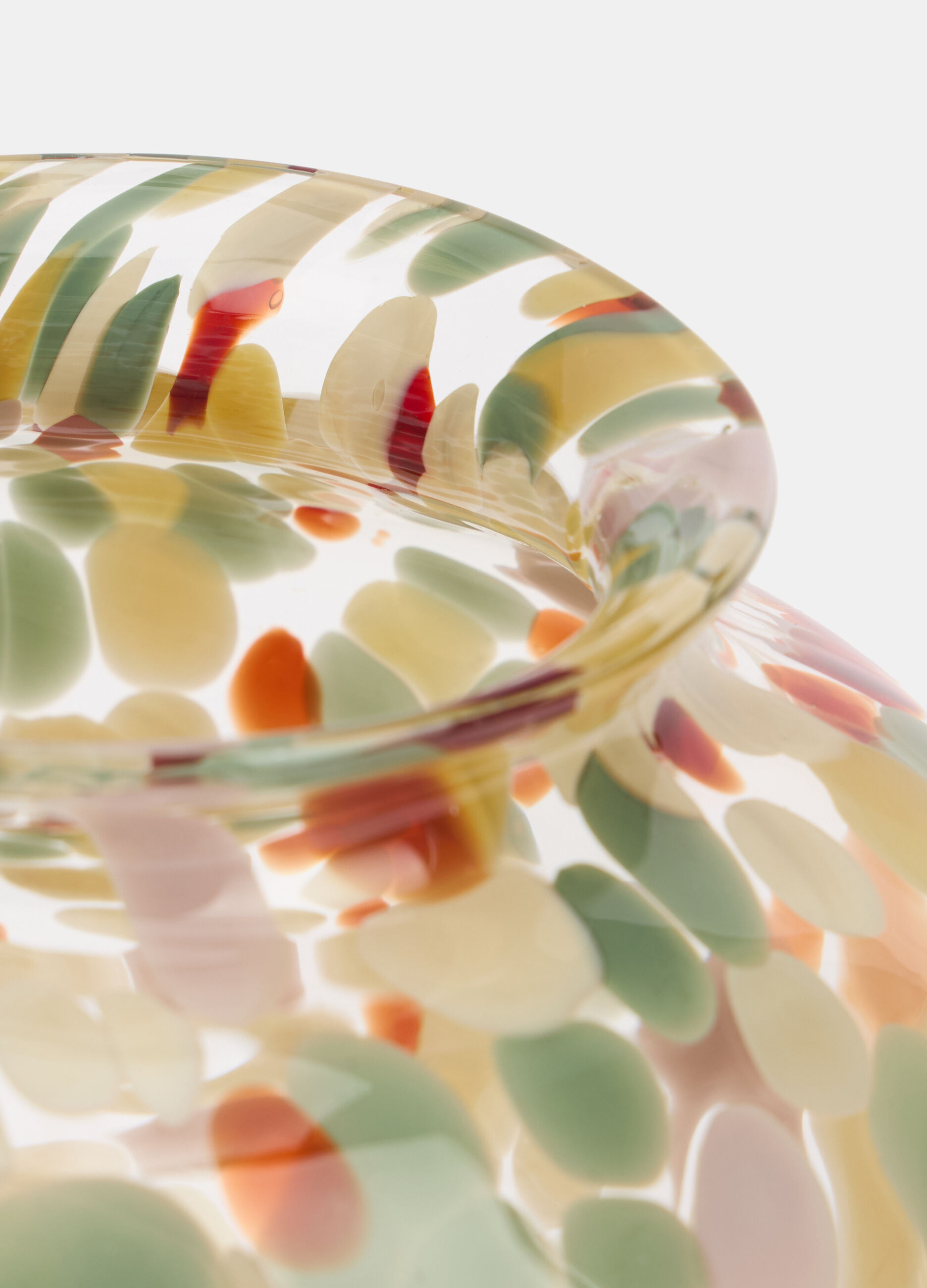 Vaso arrotondato in vetro screziato_1