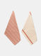 2 pack strofinacci in cotone zucche_0