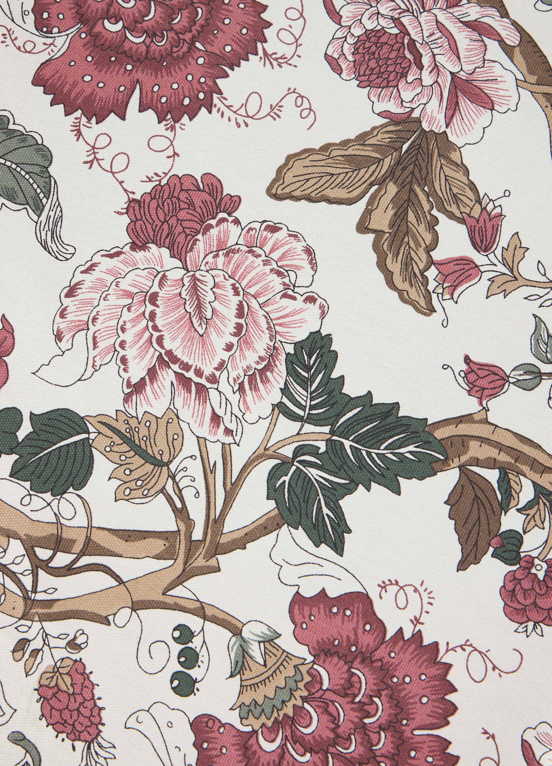 Tovaglia quadrata in cotone con stampa a fiori_1
