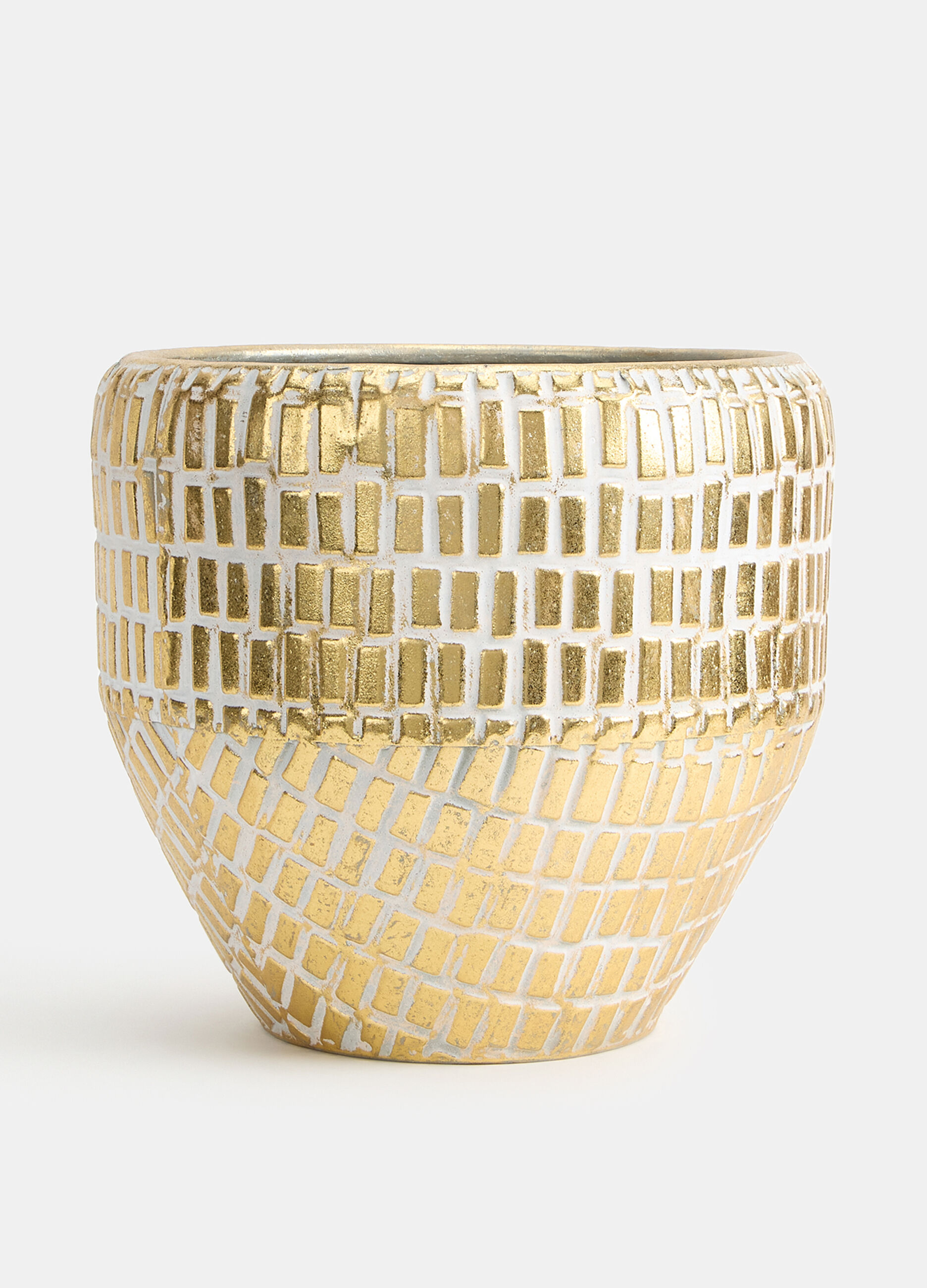 Vaso in ferro effetto mosaico_0