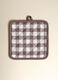 Checked cotton pot holder_1