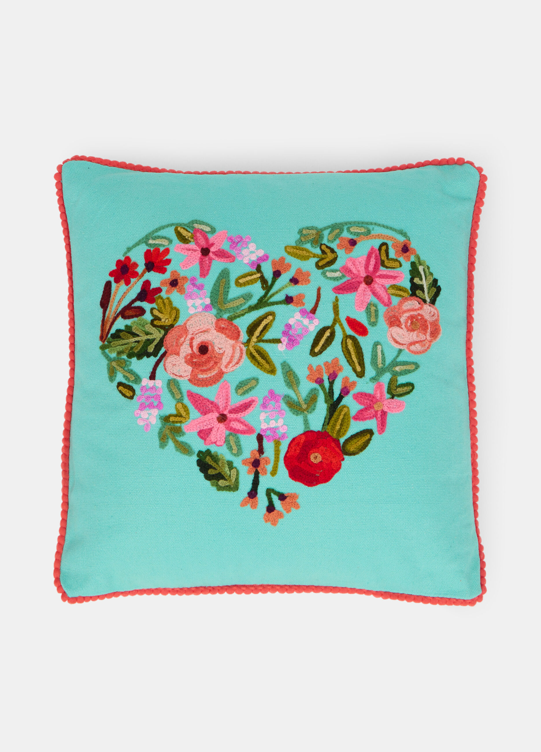 Cuscino con ricami in velluto_0