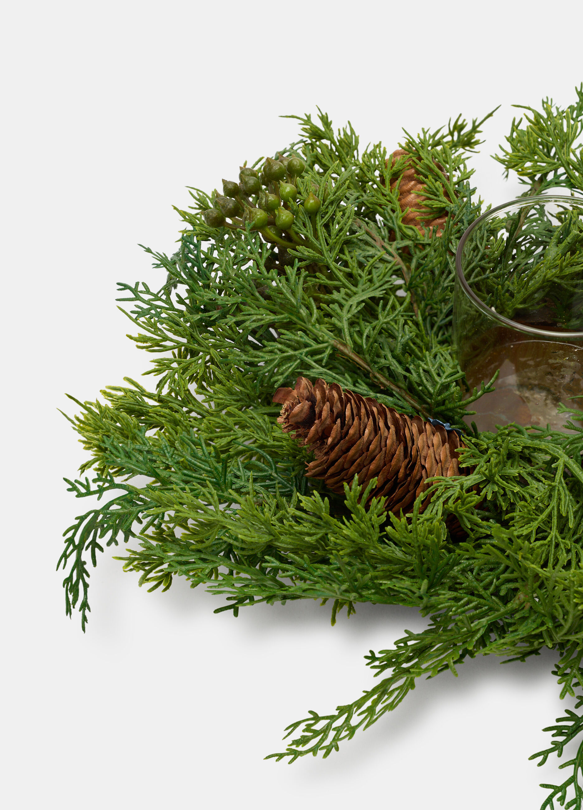 Ghirlanda centrotavola grande con portacandela_1